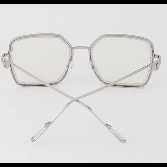 FASHION SQUARE FRAMES WITH SWAROVSKI CRYSTALS GOLD - Picture 3 of 4